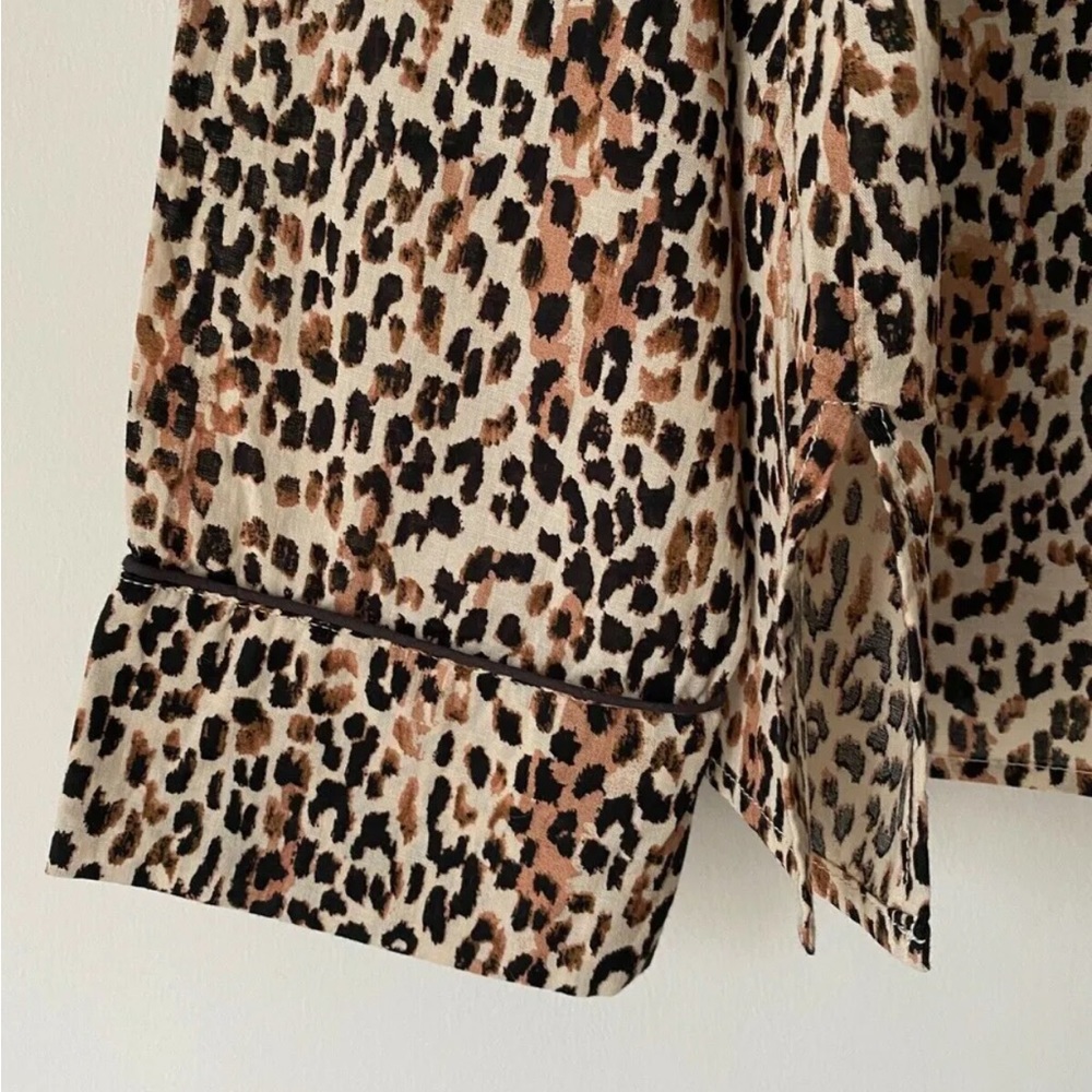 AND /OR Lynx Animal Pyjama Shirt Top Size 16 - Picture 2 of 5